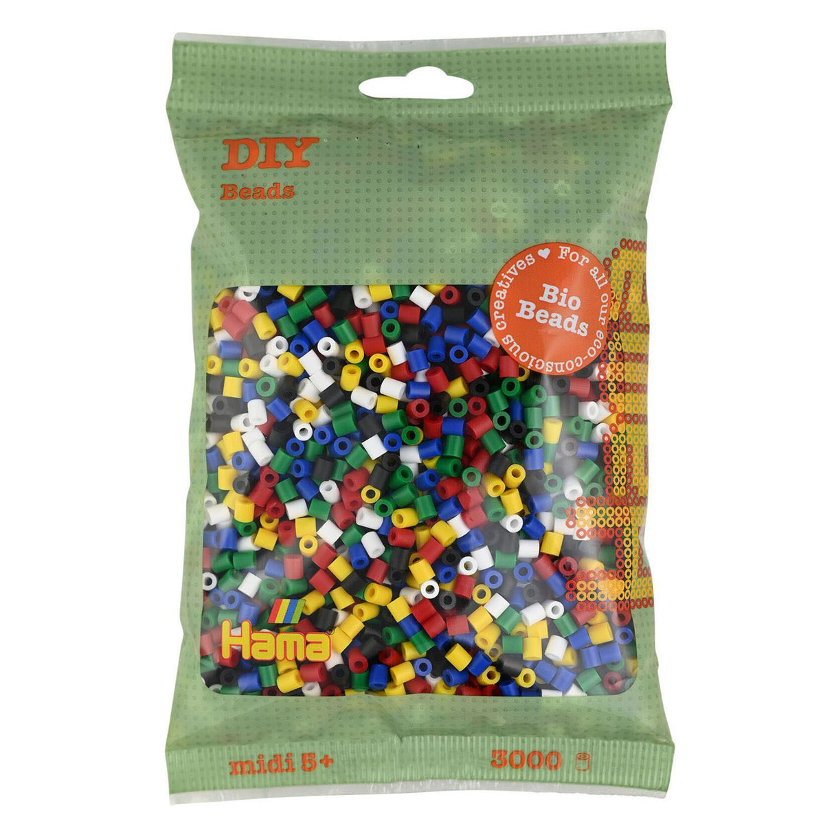 Hama Bio String Beads Color Mix (198), 3000st.