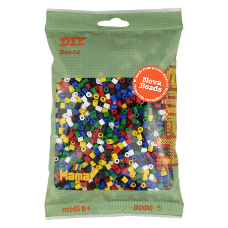 Perles thermocollantes bio Hama midi - mélange de couleurs (198), 3000 pcs.