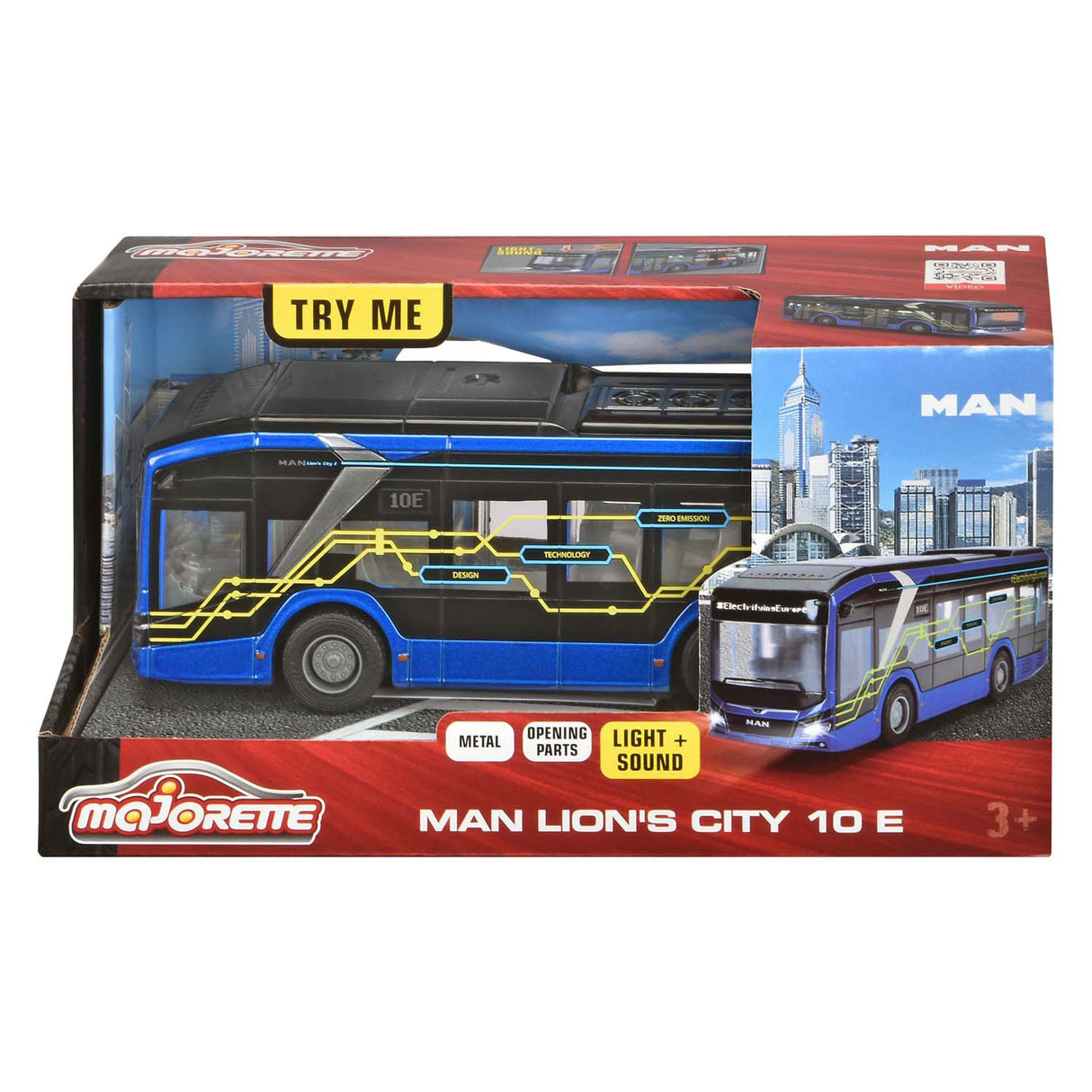 Majorette homme lion's city 10 ème bus