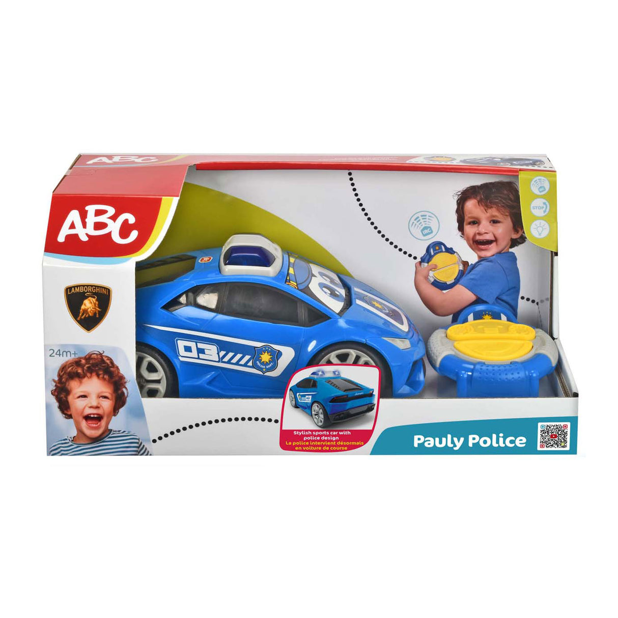 Dickie toys ABC IRC Pauly police 27 cm - voiture contrôlable