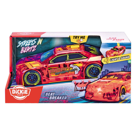 Dickie a battu la voiture de course rouge Breaker