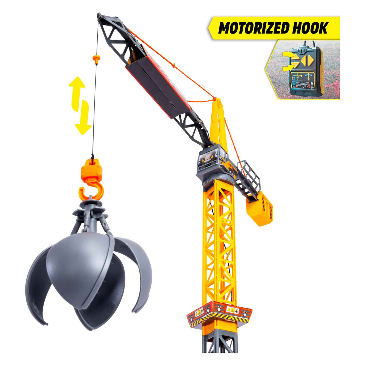 Dickie simba - puissante grue - grue - 110cm - à partir de 3 ans