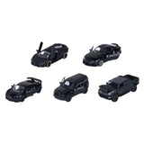 Véhicules moulés sous pression Majorette édition noire, 5 pcs.