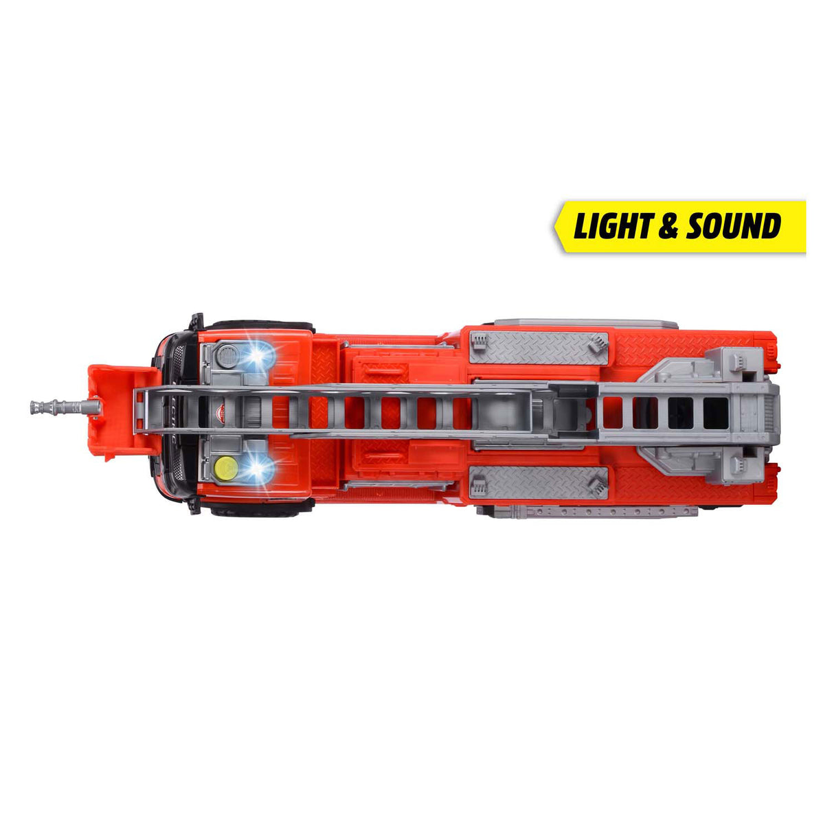 Dickie toys - camion de pompiers géant Volvo - camion de pompiers - lumière et son - services d'urgence - à partir de 3 ans