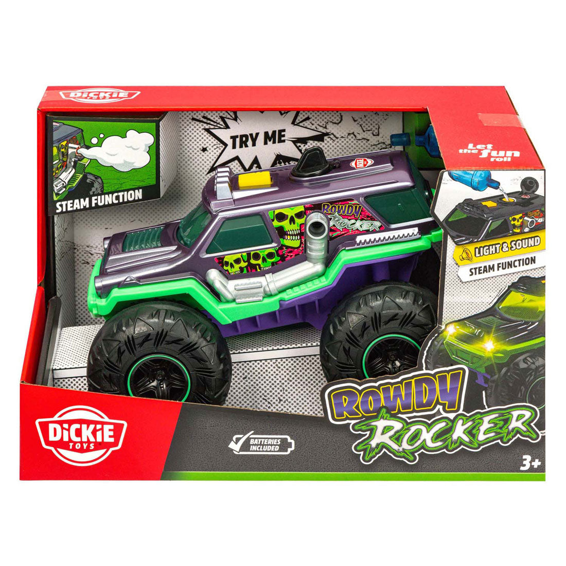 Dickie Toys - modèle réduit de voiture à bascule tapageuse - lumière et son - 22 cm