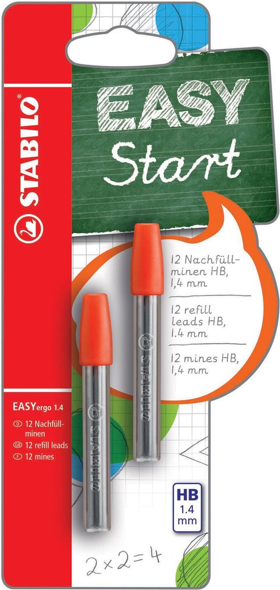 Stabilo easyergo 1.4 recharges hb - 6 pcs.