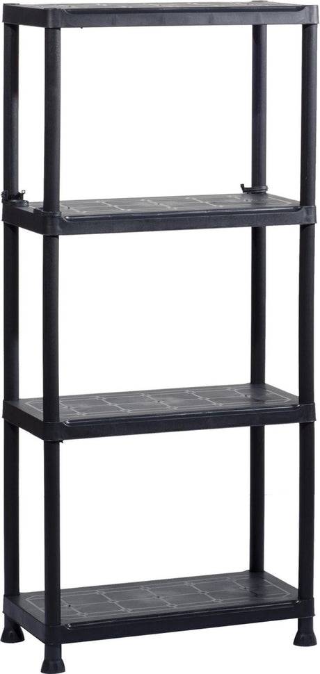 Keter étagère plus 60 4 - étagère de rangement avec 4 étagères - 60x30x135cm - noir