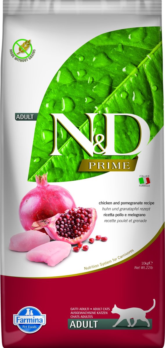 Farmina n d prime nourriture pour chat adulte - poulet - 10 kg