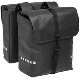 New LOOXS Bicycle Bag Odense - double, noir, eau -Pellite, réflexion, adapté aux vélos électriques