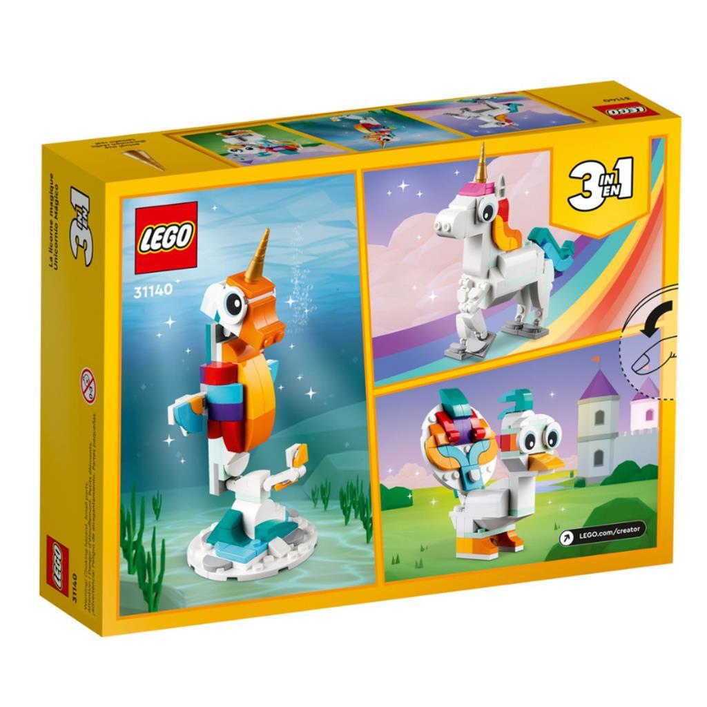 Lego Creator 31140 Licorne magique 3en1