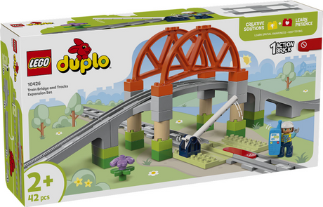 Lego Duplo Town 10426 Ensemble d'extension du pont ferroviaire et des voies ferrées