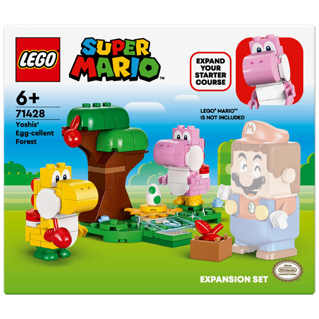 Lego 71428 L'œuf de Super Mario Yoshi, l'excellente forêt