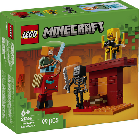 Lego minecraft la bataille de lave dans le bas pour les enfants - 21266