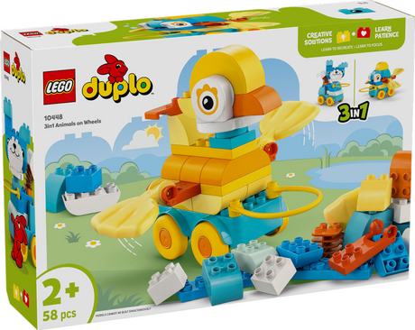 Lego Duplo 10448 Jouet 3 en 1 pour tout-petits Animaux sur roues