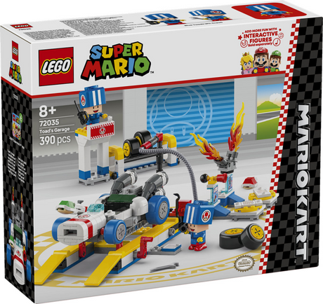 Lego super mario 72035 garage des crapauds mario kart