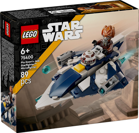 Ensemble de microvaisseau Lego Star Wars Plo Koons Jedi Starfighter - 75400