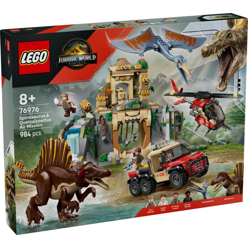 Lego Jurassic World 76976 Mission aérienne Spinosaurus et Quetzalcoatlus