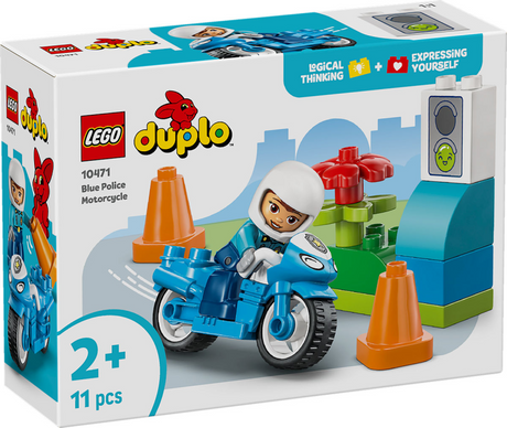 Lego Duplo 10471 moto de police bleue