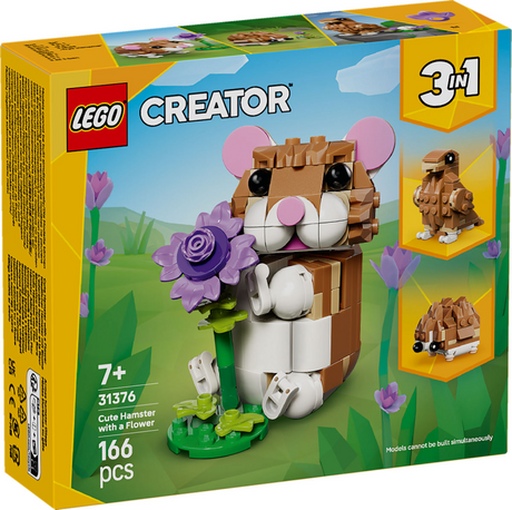Lego ® Creator 3en1 mignon hamster avec fleur - 31376