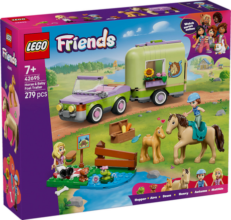 Lego Friends 42695 remorque avec cheval et poulain
