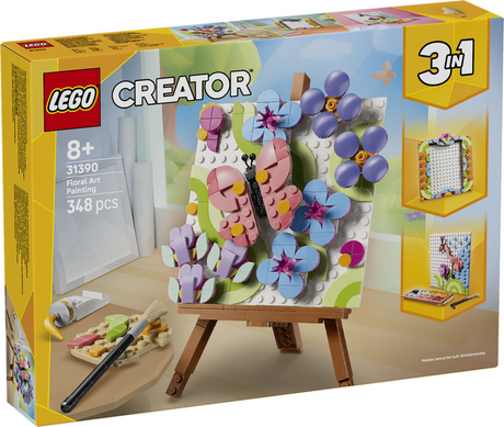 Lego créateur 3 en 1 peinture de fleurs fleurs jouets pour enfants et décoration de crèche 31390