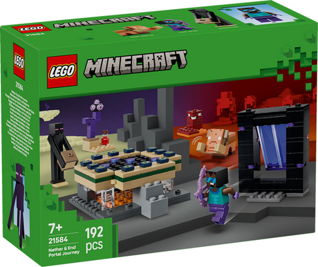 Lego minecraft 21584 voyage vers le bas et le portail final