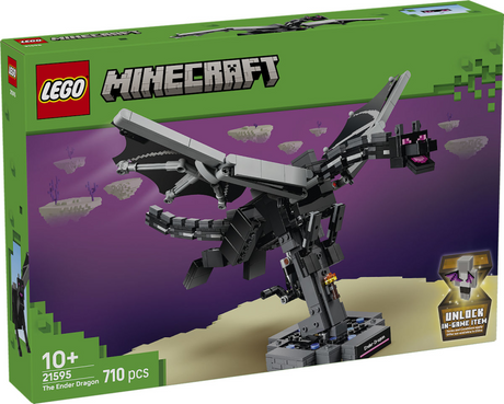 Lego minecraft le dragon ender jouets pour enfants et décoration de chambre d'enfants 21595