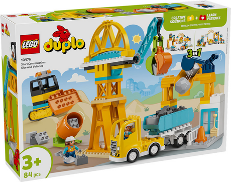 Lego duplo town 10476 3en1 chantier et véhicules