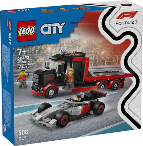 Lego ® City F1® Display Truck avec voiture de course Audi F1® - 60493