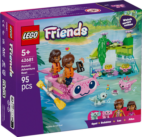 Ensemble de construction de bateau d'aventure Lego Friends Axolotl - jouet - 42681
