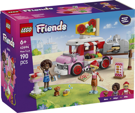 Jouet camion à pizza Lego Friends pour enfants de 6 ans et plus avec 2 figurines 42694