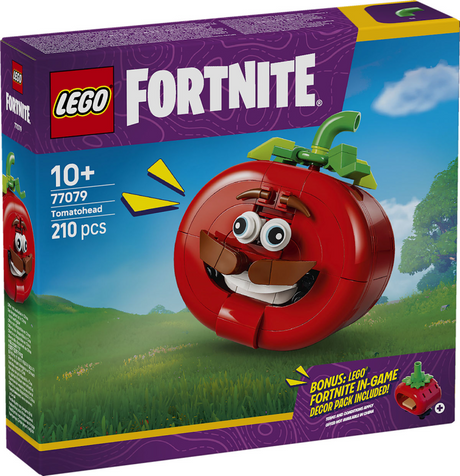 Kit de construction Lego Fortnite Tomatohead pour enfants et décoration de chambre d'enfant 77079
