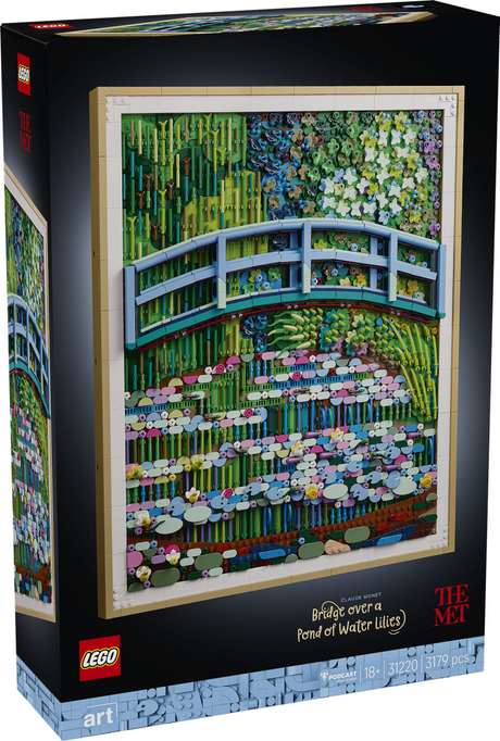 Lego® Art Claude Monet – Pont sur un étang avec des nénuphars 31220