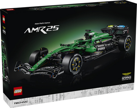 Lego technic aston martin aramco amr25 f1 kit de construction de voiture pour adultes avec modèle de voiture 42240