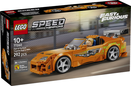 Lego speed champions le rapide et le furieux toyota supra mk4 voiture jouets pour enfants 77260