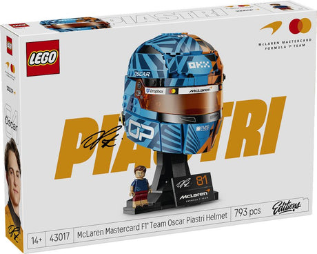 Lego Editions McLaren Mastercard F1 Team Oscar Piastri Kit de construction de casque pour enfants 43017