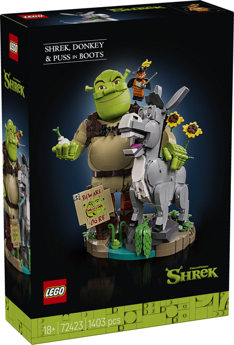 Lego ® shrek: shrek, ezel en de gelaarsde kat - 72423