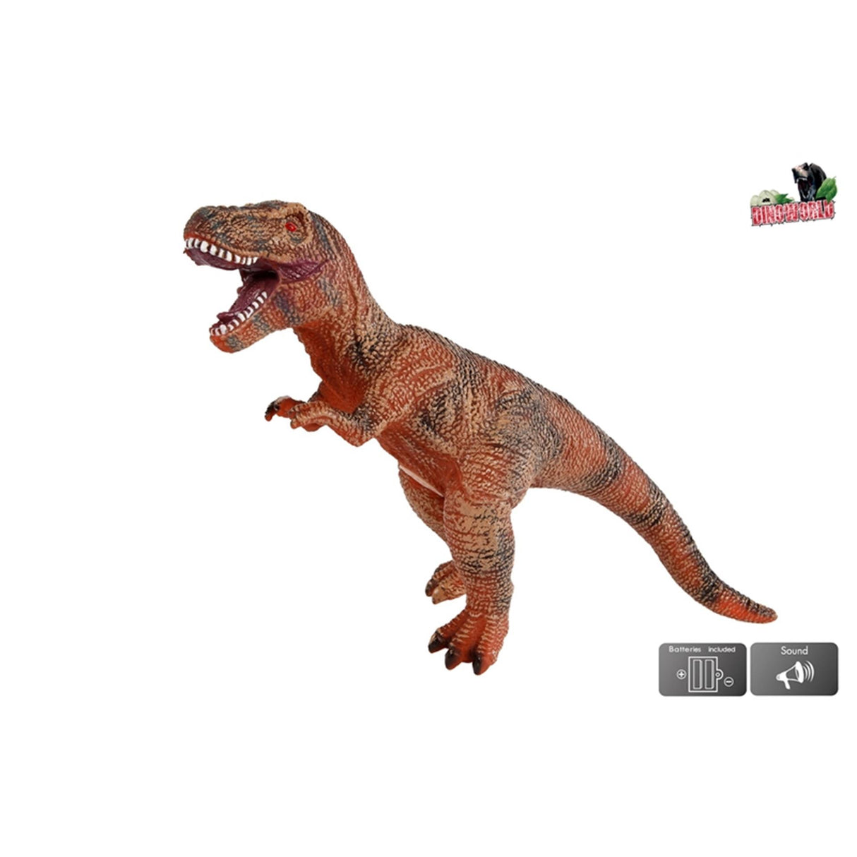 Dinoworld dinosaure t-rex avec son 41cm