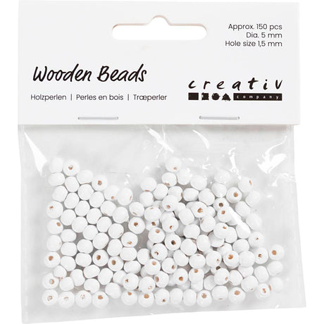 Https : www.ccobby.nl perles-en-bois-d-5-mm-taille-du-trou-1-5-mm-environ-150-pièces-blanc-6-gr-1-boîte