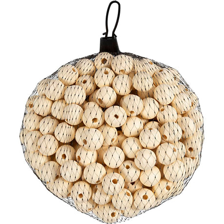 Perles en bois, Ø 2 cm, 200st.