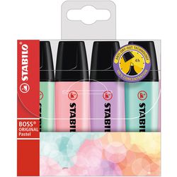 Stabilo boss original pastel - surligneur - lot de 4 pièces