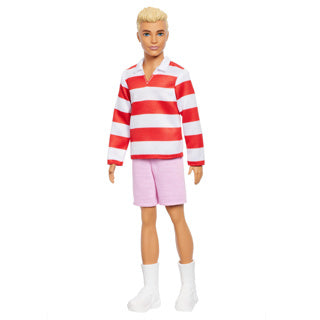 Barbie fashionista Ken à rayures rouges et blanches | 2 pièces