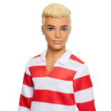 Barbie fashionista Ken à rayures rouges et blanches | 2 pièces