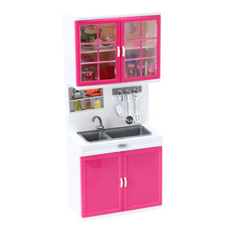 Ensemble de jeu de cuisine Fleur - jouet réaliste avec évier et placards - 5716392