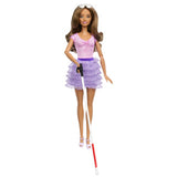 Poupée Barbie fashionista avec robe violette