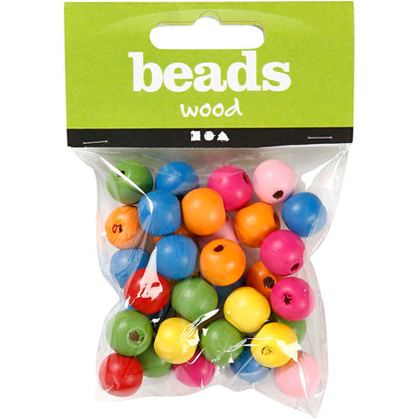 Société créative https: www.ccobby.nl wooden-beads-d-12-mm-hole-size-2-5-3-mm-ca-40-div-diverse-colours-22-gr-1-box