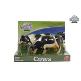 Globe enfants vaches noir et blanc debout 2 pièces 1:32