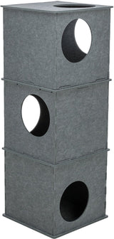 Trixie maison pour chat tour nele feutre gris