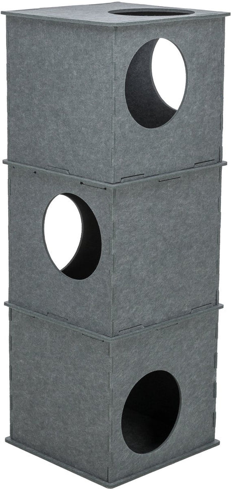 Trixie maison pour chat tour nele feutre gris