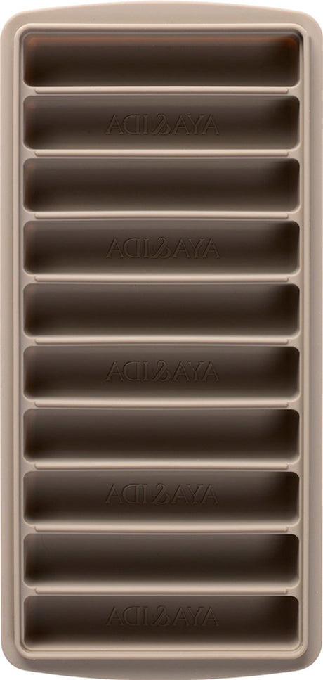 Aya ida aya ida - bac à glaçons - moule à glaçons - moule à glaçons en silicone avec couvercle - sans bpa - réutilisable - glaçons allongés pour bouteilles - boissons froides - bois flotté